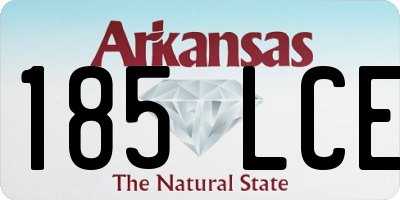 AR license plate 185LCE