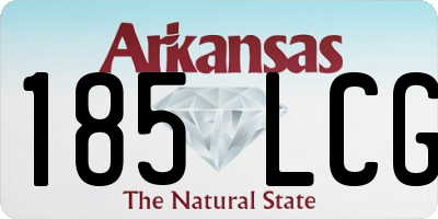 AR license plate 185LCG