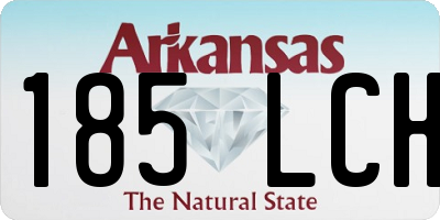 AR license plate 185LCH