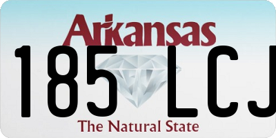 AR license plate 185LCJ