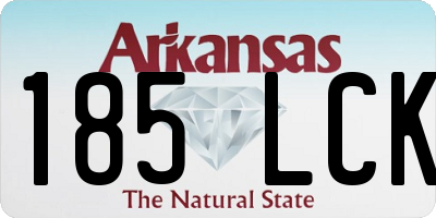 AR license plate 185LCK