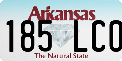 AR license plate 185LCO