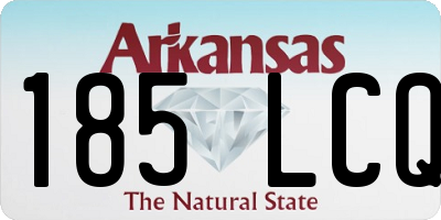 AR license plate 185LCQ