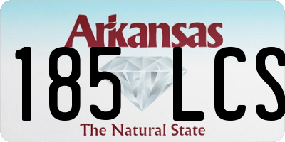 AR license plate 185LCS
