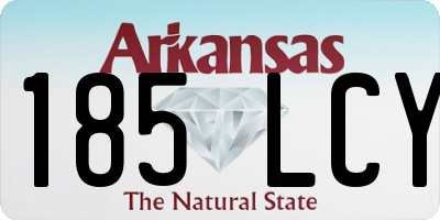 AR license plate 185LCY