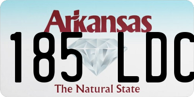 AR license plate 185LDC
