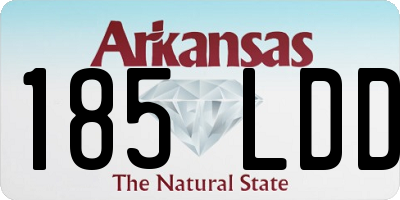 AR license plate 185LDD