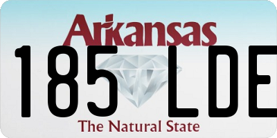 AR license plate 185LDE