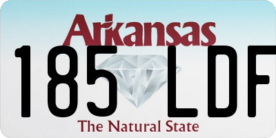 AR license plate 185LDF