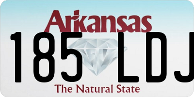 AR license plate 185LDJ