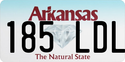 AR license plate 185LDL