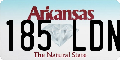 AR license plate 185LDN