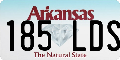 AR license plate 185LDS