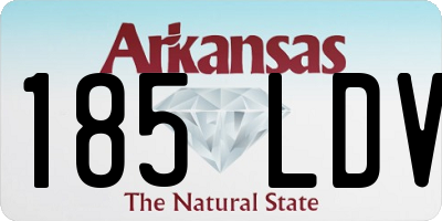 AR license plate 185LDV