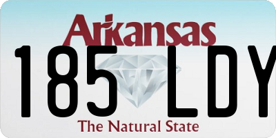AR license plate 185LDY