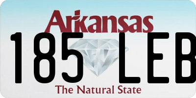 AR license plate 185LEB