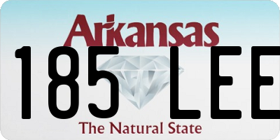 AR license plate 185LEE