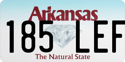 AR license plate 185LEF