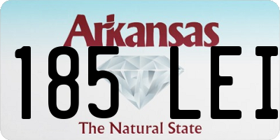AR license plate 185LEI
