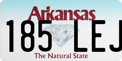 AR license plate 185LEJ