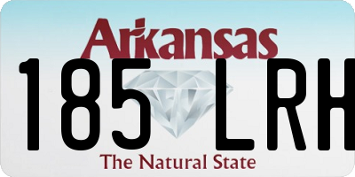 AR license plate 185LRH