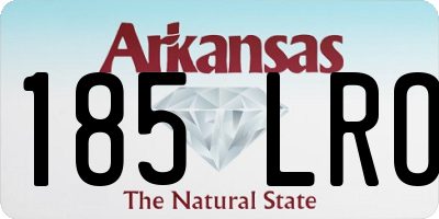 AR license plate 185LRO