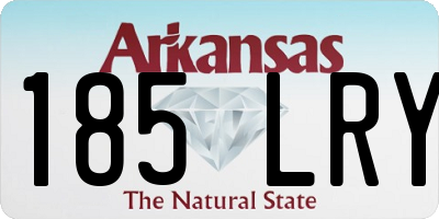 AR license plate 185LRY