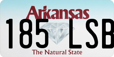AR license plate 185LSB