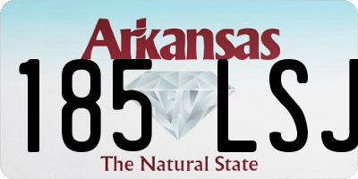 AR license plate 185LSJ