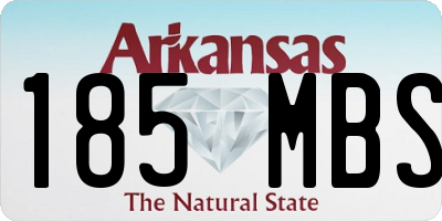 AR license plate 185MBS