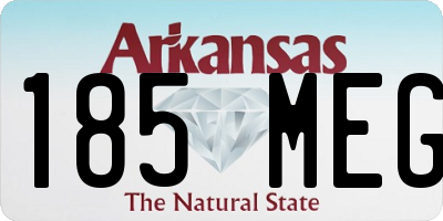 AR license plate 185MEG