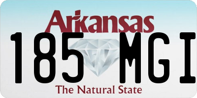 AR license plate 185MGI