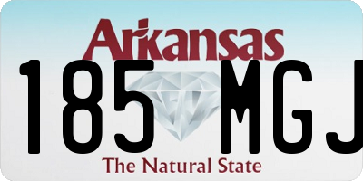 AR license plate 185MGJ