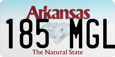 AR license plate 185MGL