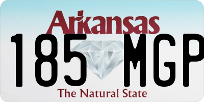 AR license plate 185MGP