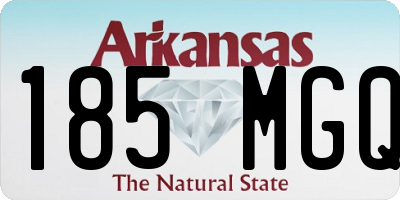 AR license plate 185MGQ