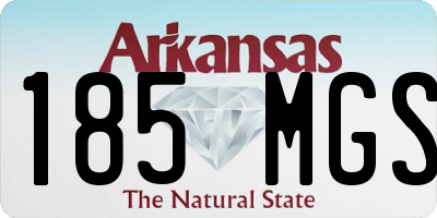 AR license plate 185MGS