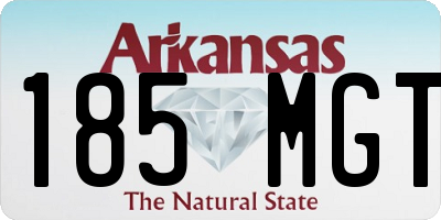 AR license plate 185MGT