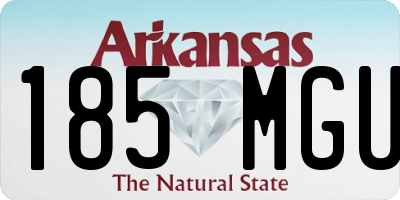 AR license plate 185MGU