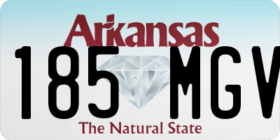 AR license plate 185MGV