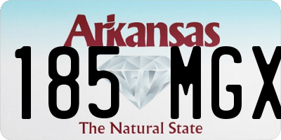 AR license plate 185MGX