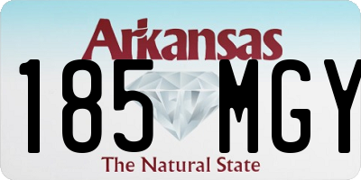 AR license plate 185MGY