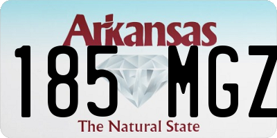AR license plate 185MGZ
