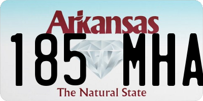AR license plate 185MHA