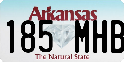 AR license plate 185MHB
