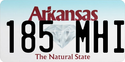 AR license plate 185MHI