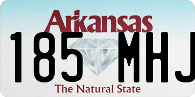 AR license plate 185MHJ