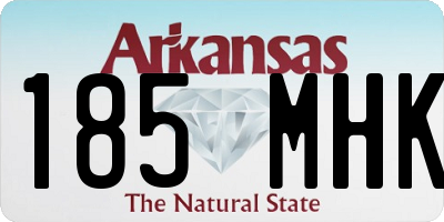AR license plate 185MHK