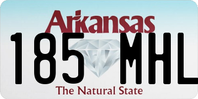 AR license plate 185MHL