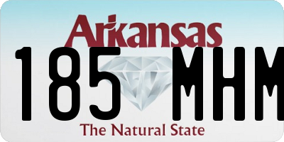 AR license plate 185MHM